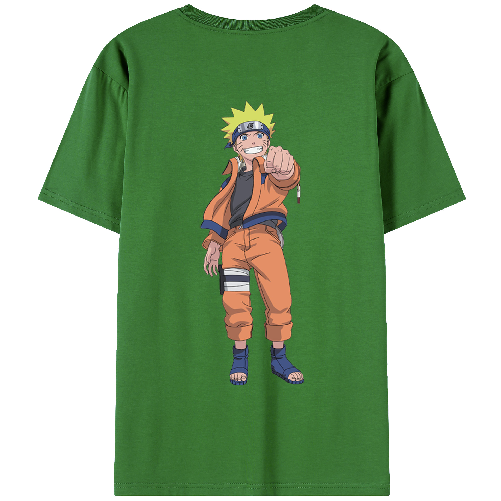 （画像用） NARUTO -ナルト- うずまき ナルト Uzumaki Naruto レディース半袖Tシャツ(バックプリント)